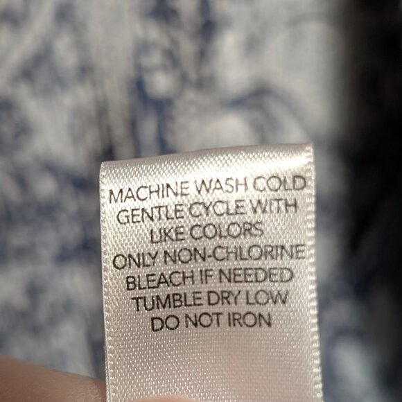 CJ Banks Paisley Sleeveless Open Cardigan Size 1X - Picture 10 of 12